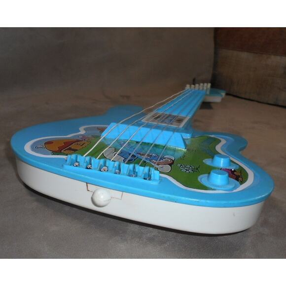 Rare Rock 'N Smurf Blue Toy Guitar Vintage 1982 Musical Instrument Restored READ - Picture 10 of 11